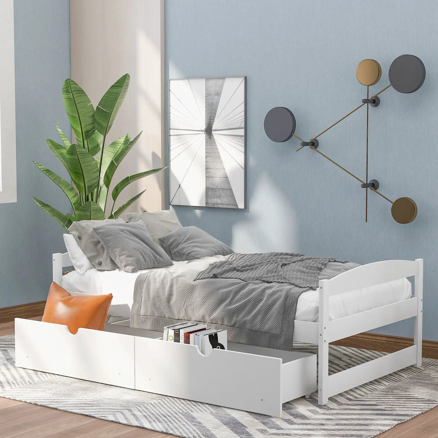 Platform Bed With 2 Drawers by HouseOfZazla