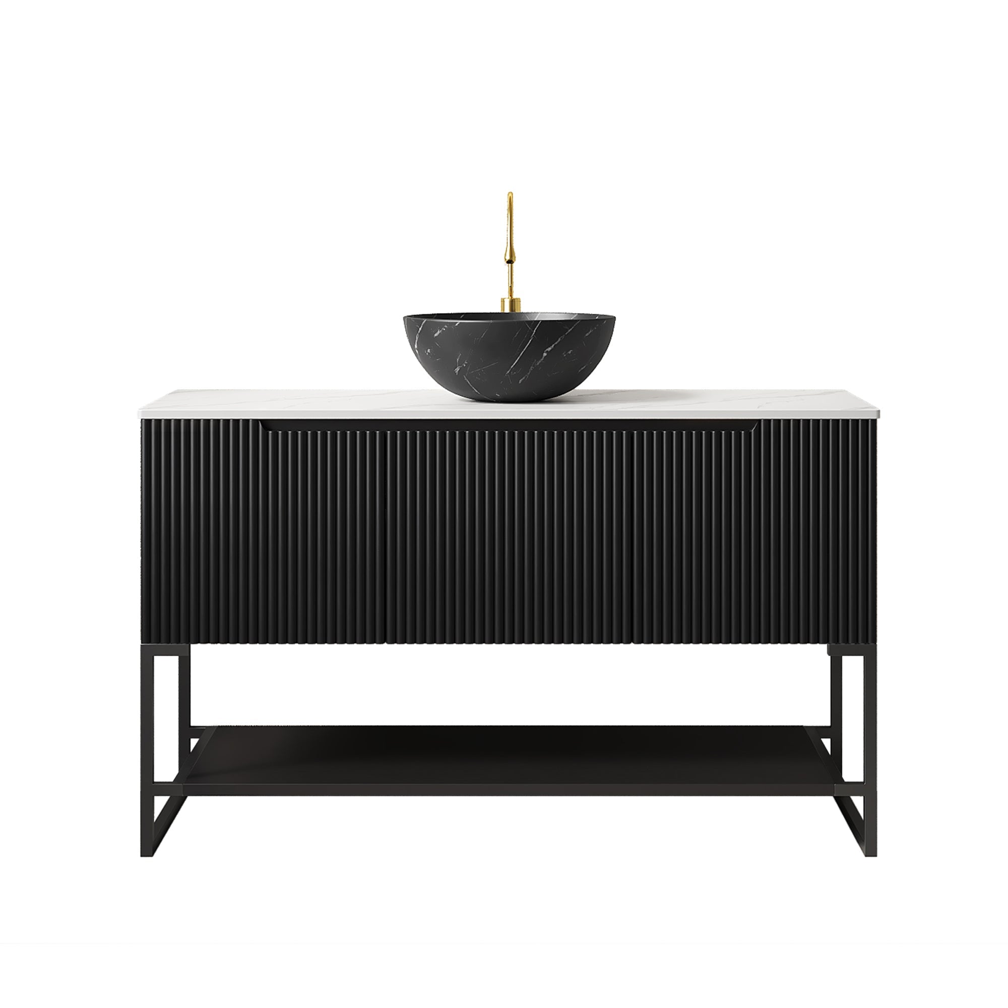 Tulio 48" Bathroom Vanity & Sink, Freestanding Storage Cabinet by HouseOfZazla