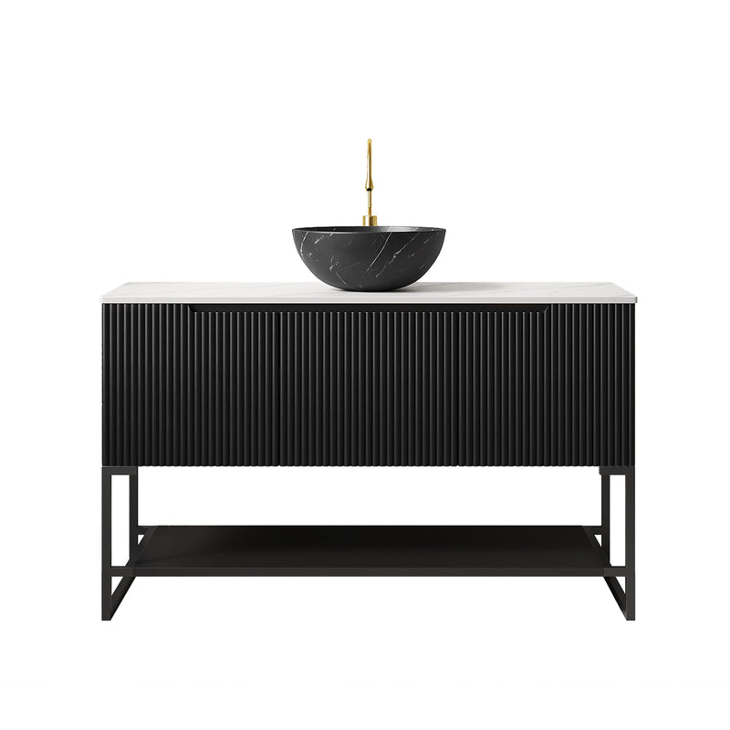 Tulio 48" Bathroom Vanity & Sink, Freestanding Storage Cabinet by HouseOfZazla