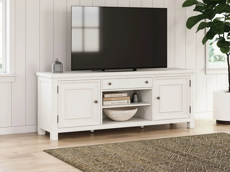 Robbinsdale - Extra Large TV Stand - Antique White by Unique Piece Furniture