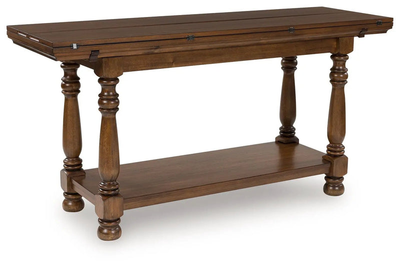 Sturlayne - Flip Top Sofa Table - Brown by Unique Piece Furniture