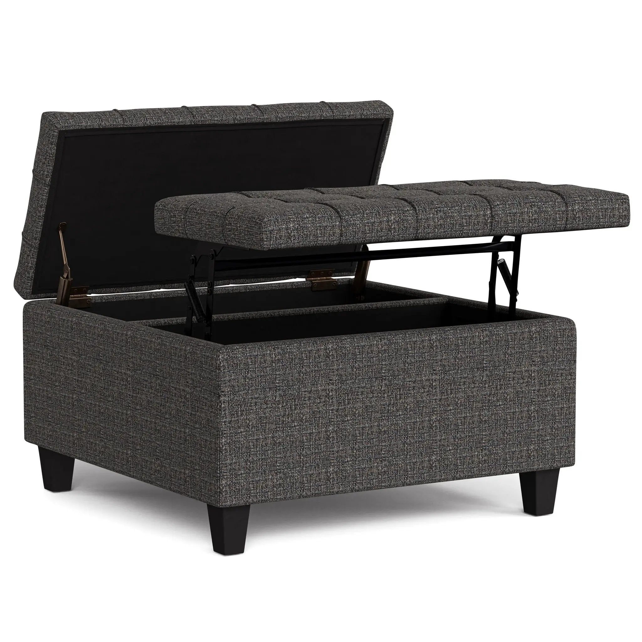 Harrison - Upholstered Coffee Table Storage Ottoman by Unique Piece Furniture