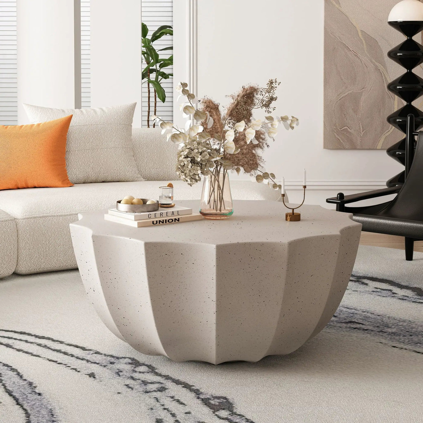 Modern Round Coffee Table For Indoor / Outdoor by HouseOfZazla