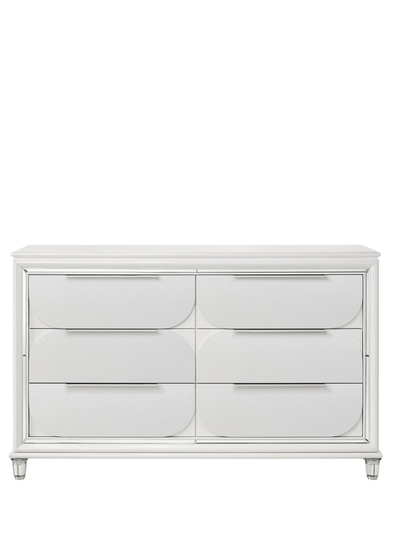 Tarian White Dresser with Acrylic Legs and Jewelry Trays, photo 4 of 4