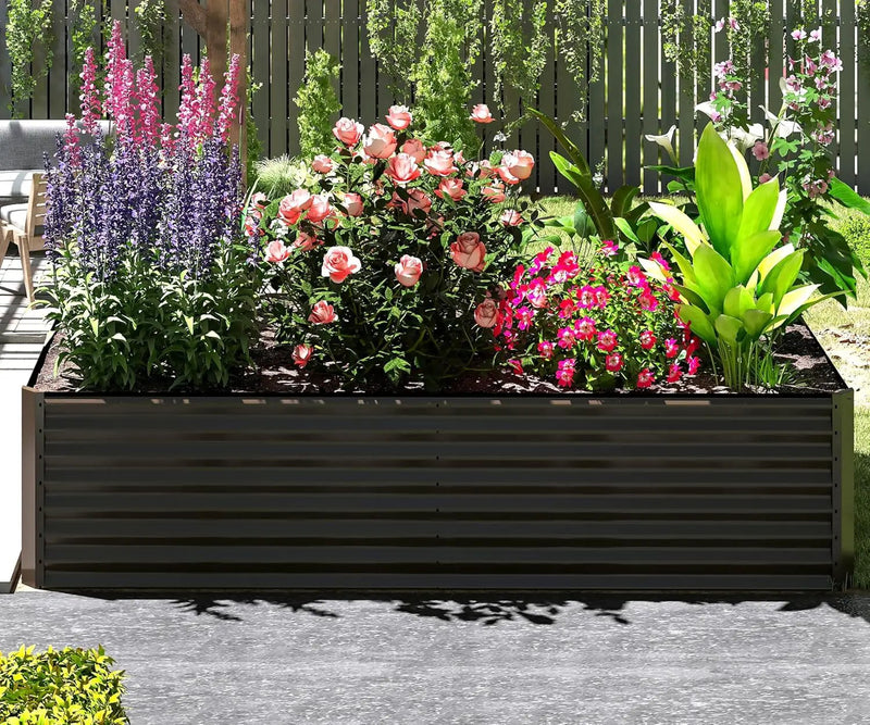 6x3x2 ft Galvanized Raised Garden Bed by HouseOfZazla