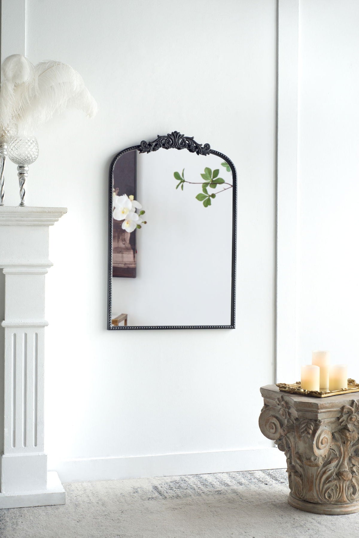 Arch Mirror, Baroque Inspired Wall Decor For Bathroom, Bedroom, Living Room, photo 38 of 40