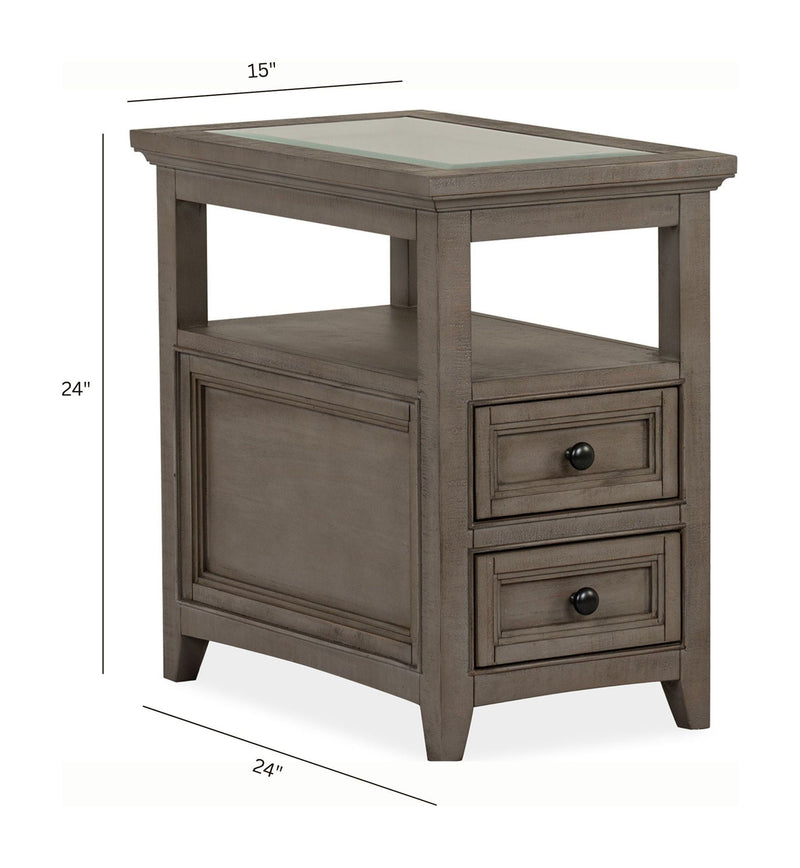 Paxton Place - Chairside End Table - Dovetail Gray, photo 6 of 7