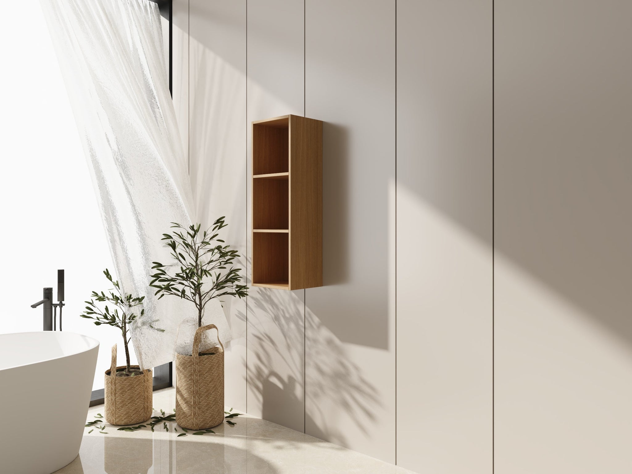 12 Inch Small Wall Mounted Storage Shelves by HouseOfZazla
