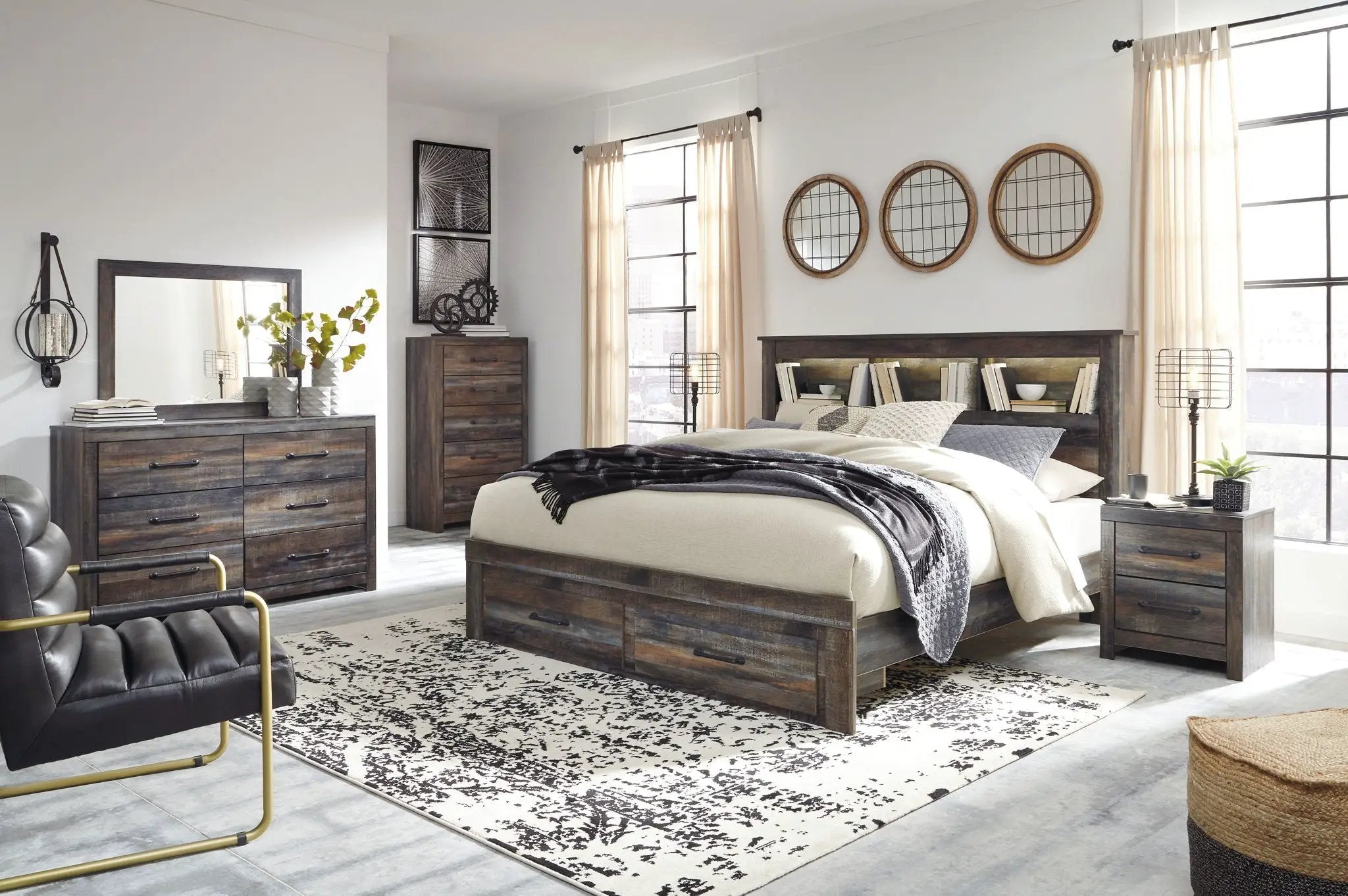 Drystan - Panel Bookcase Bed by Unique Piece Furniture