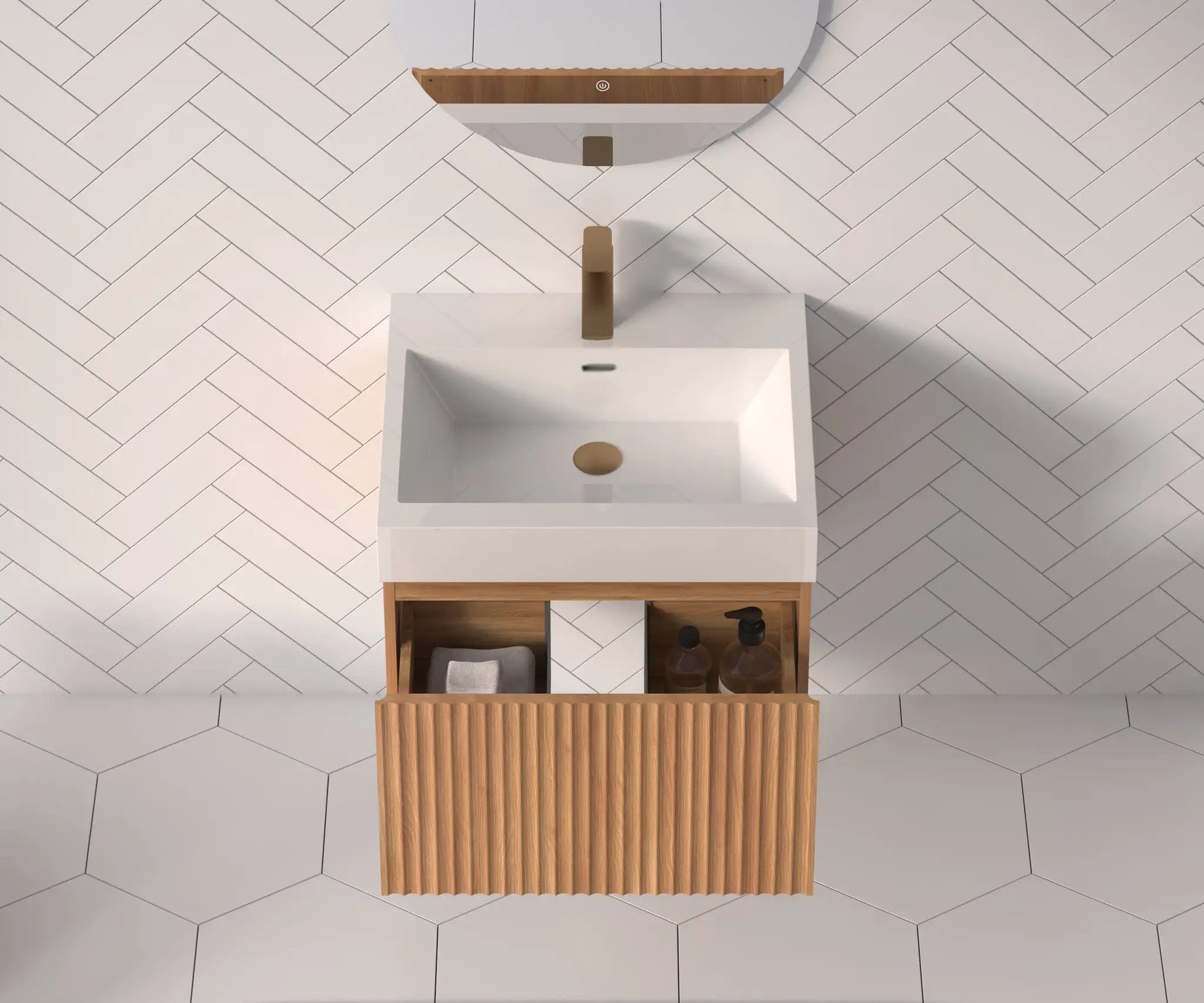 24" Bathroom Vanity with Sink by HouseOfZazla