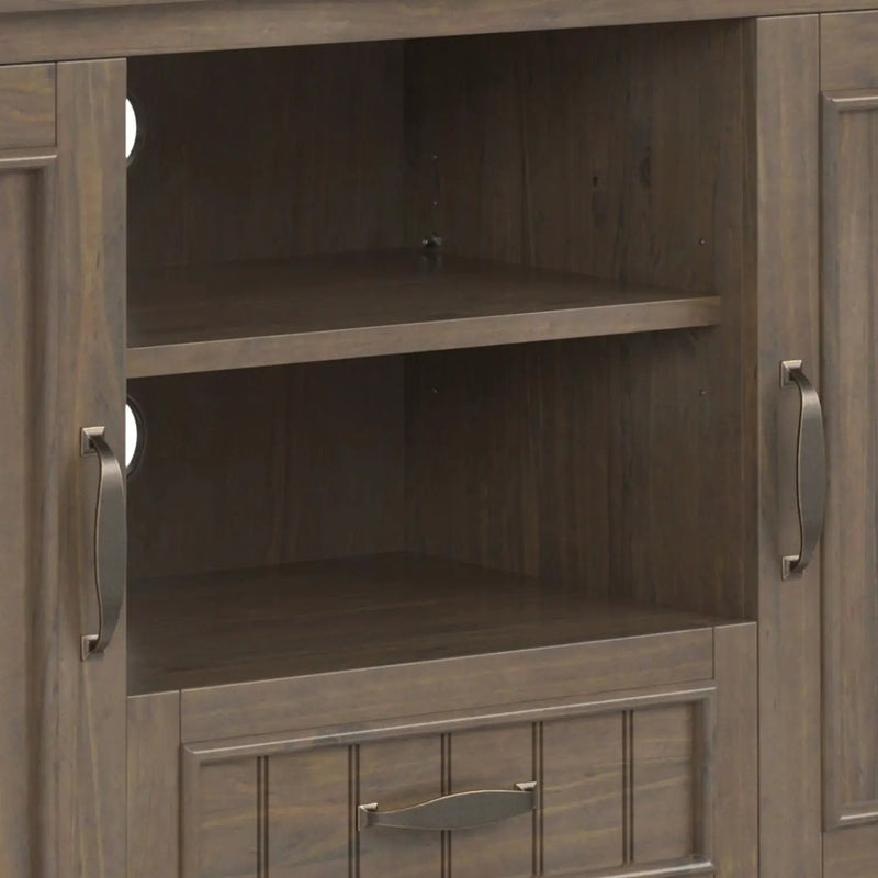 Lev - TV Media Stand - Smoky Brown by HouseOfZazla