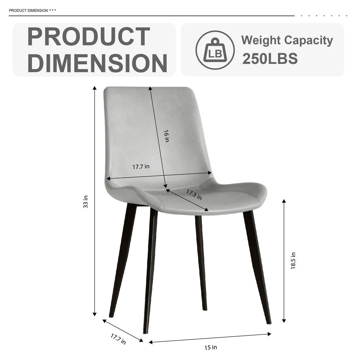 Modern Dining Chair With Carbon Steel Legs by HouseOfZazla
