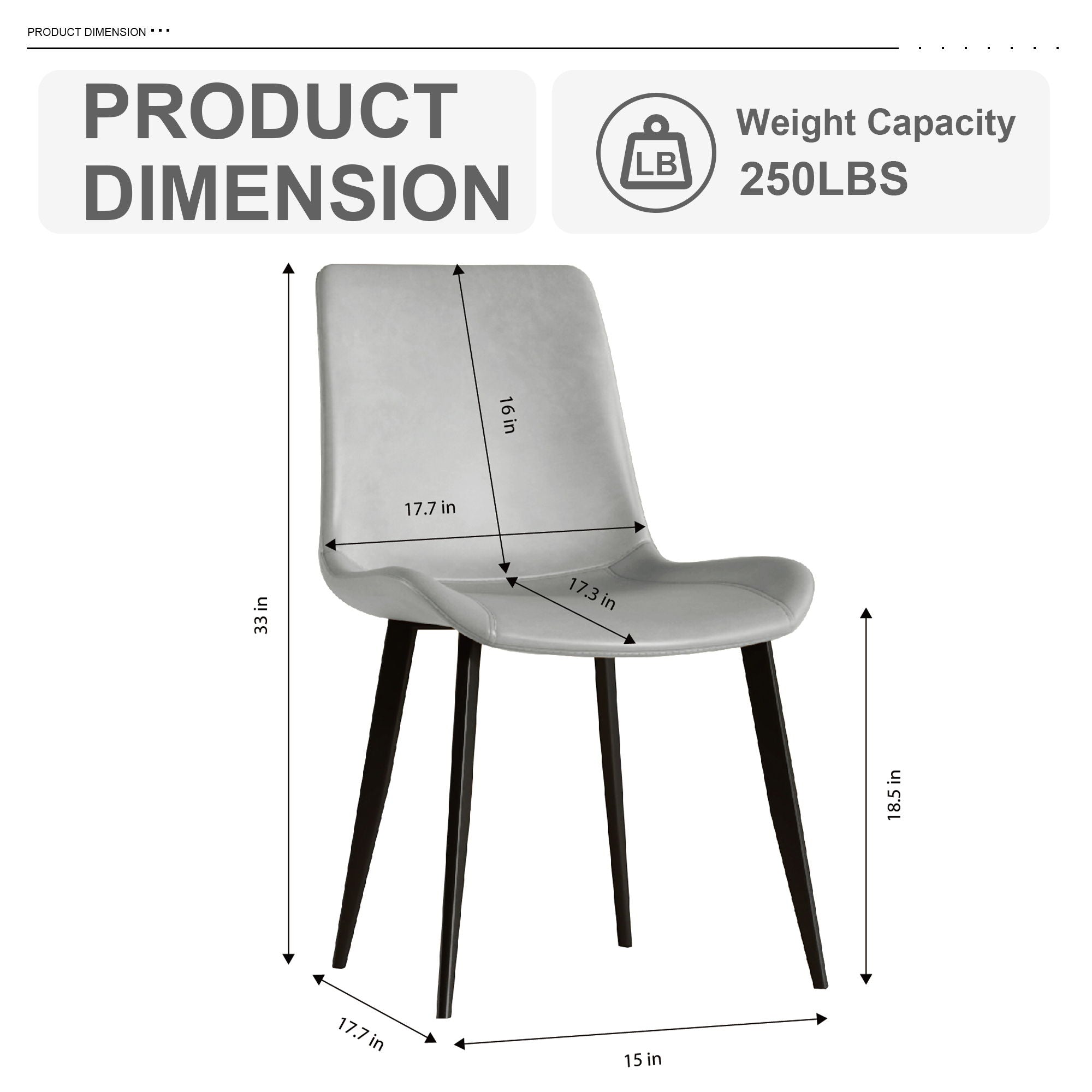 Modern Dining Chair With Carbon Steel Legs by HouseOfZazla