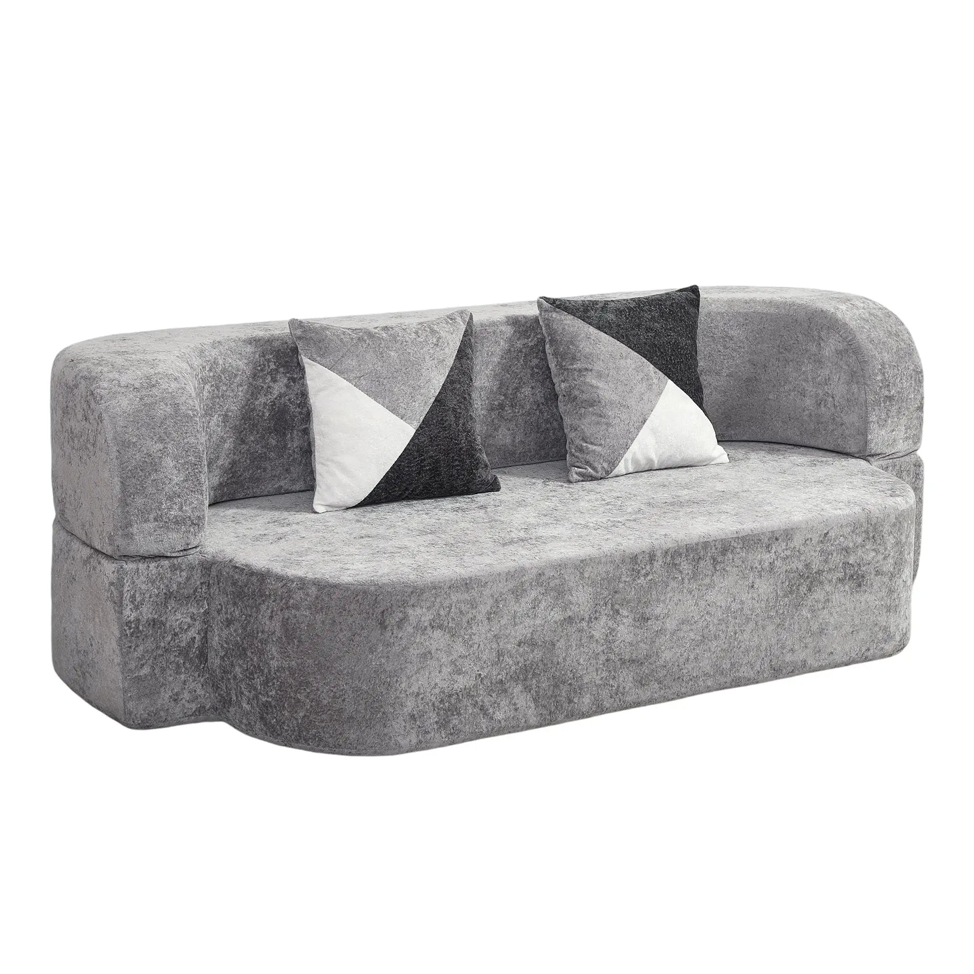 Eggshell Sofa Bed - Convertible Boneless Couch by HouseOfZazla