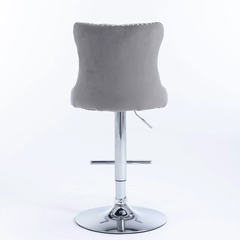 Swivel Adjustable Height Barstools Set of 2 by HouseOfZazla