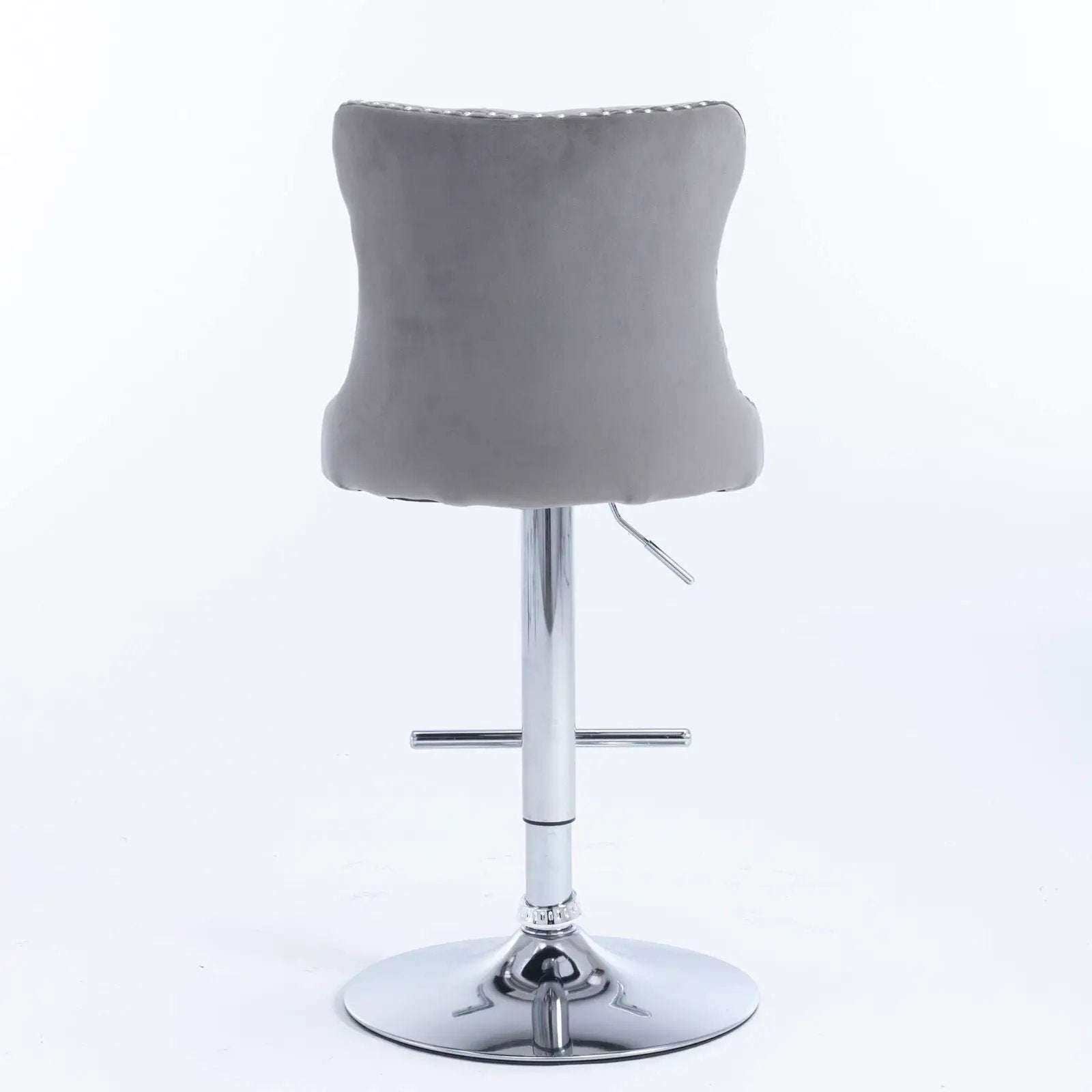 Swivel Barstools Adjusatble Seat Height From 25-33", Modern Upholstered Base Bar Stools With Backs Comfortable Tufted For Home Pub And Kitchen Island (Set of 2) by Unique Piece Furniture