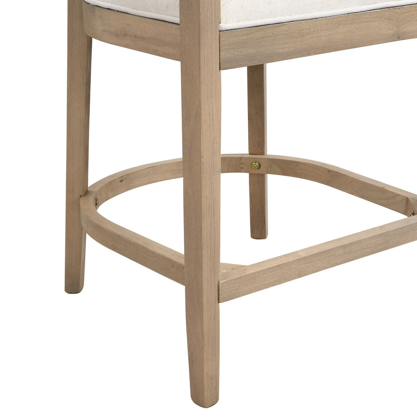 Modern Rubberwood Counter Stool Set With Upholstered Seats by HouseOfZazla