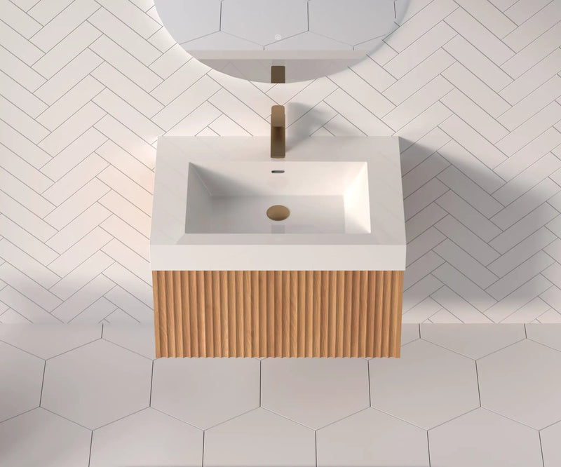 30" Bathroom Vanity with Sink - Wall Mounted Floating Cabinet by HouseOfZazla