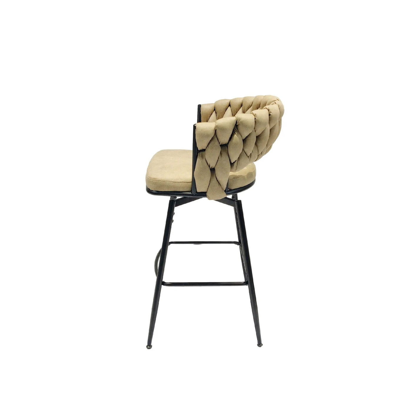Bar Stool 360 Swivel With Back Footrest by HouseOfZazla