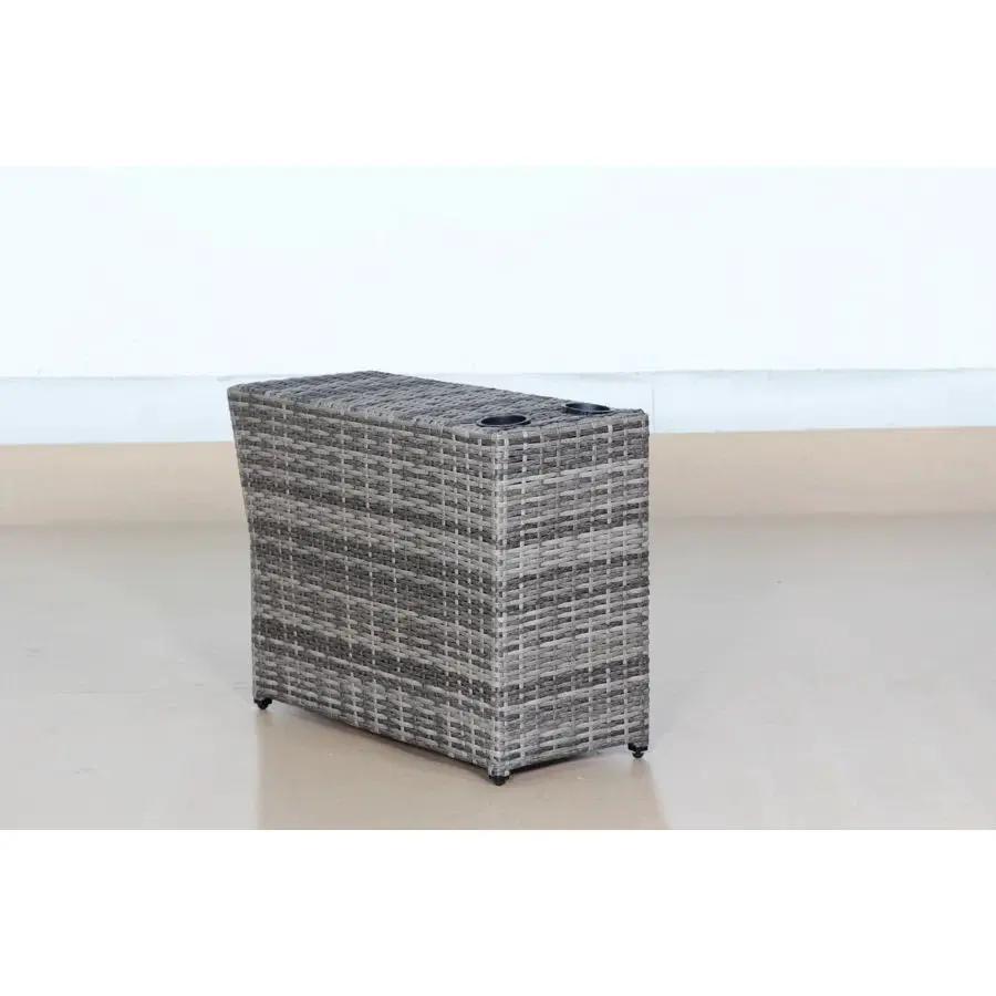 Shick Outdoor Side Table - Gray Mix by HouseOfZazla