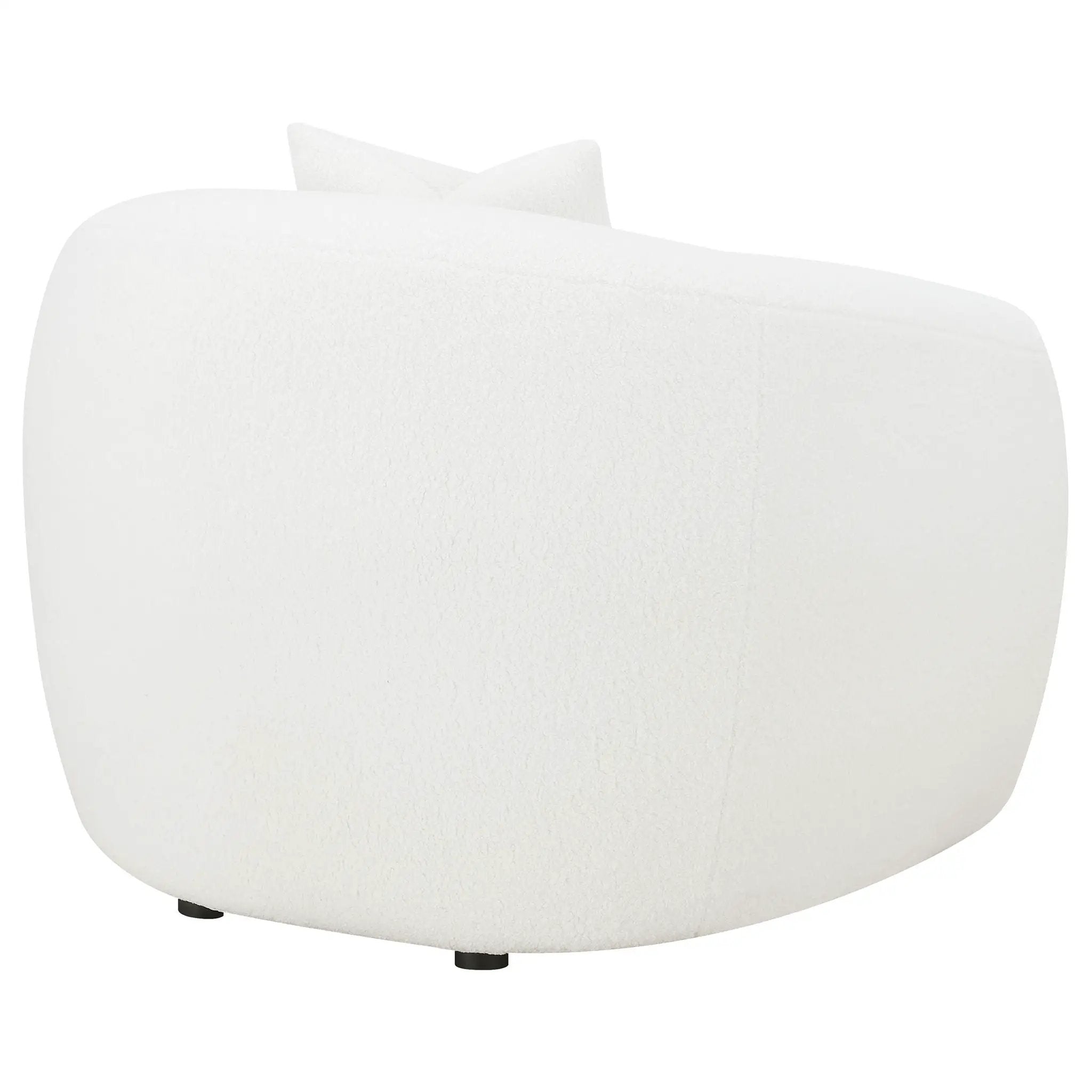 Isabella Faux Sheepskin Upholstered Accent Chair Natural by Unique Piece Furniture