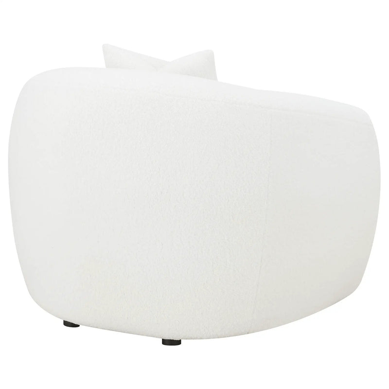 Isabella Faux Sheepskin Upholstered Accent Chair Natural by Unique Piece Furniture