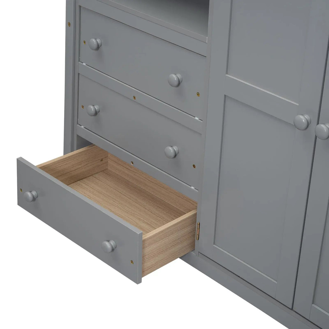 Loft Bed With Built In Wardrobe, Shelves And Drawers by HouseOfZazla