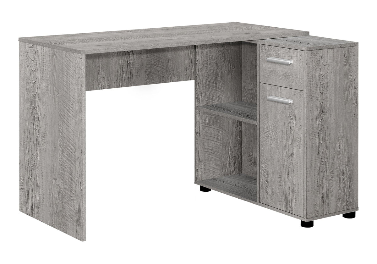 L-Shaped Computer Desk with Storage Drawers - Multiple Colors