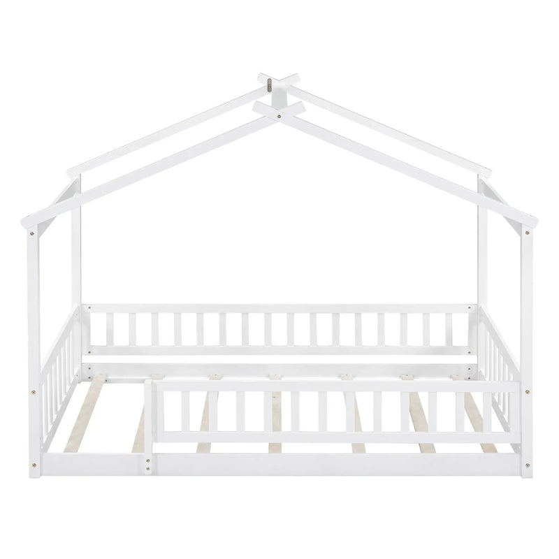 Bed House Bed Frame With Fence
