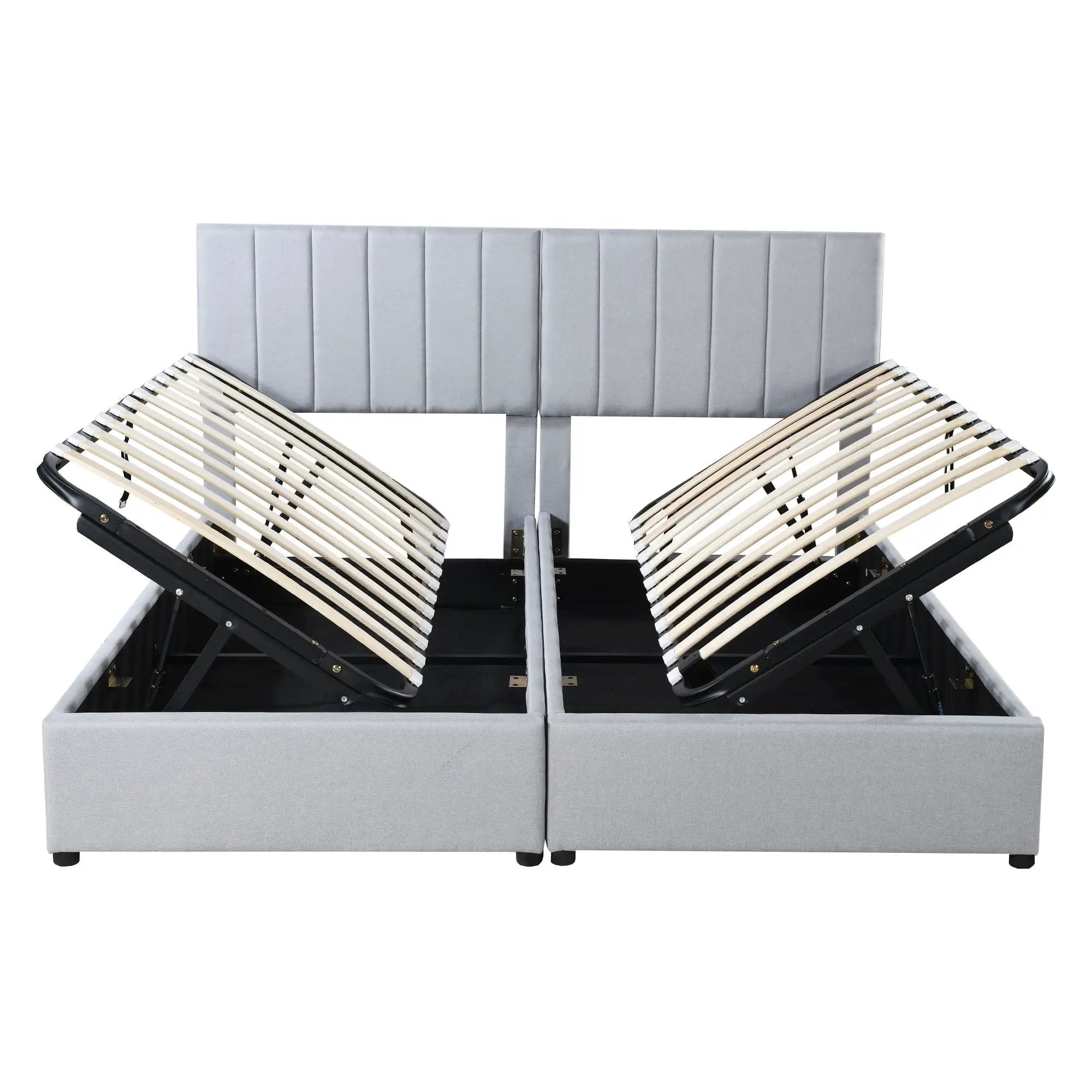 Upholstered Platform Bed With A Hydraulic Storage System by HouseOfZazla