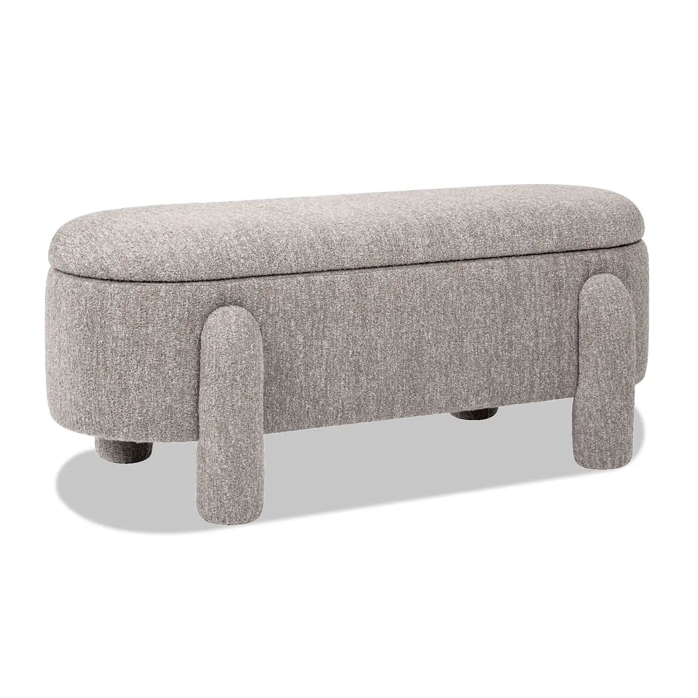 Hugo - Oval Fully Upholstered Storage Bench by HouseOfZazla