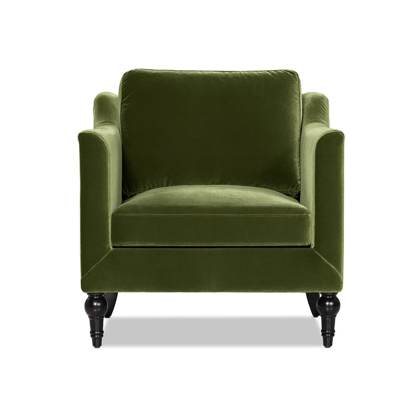 Josephine 33" Upholstered Accent Chair, Olive by HouseOfZazla
