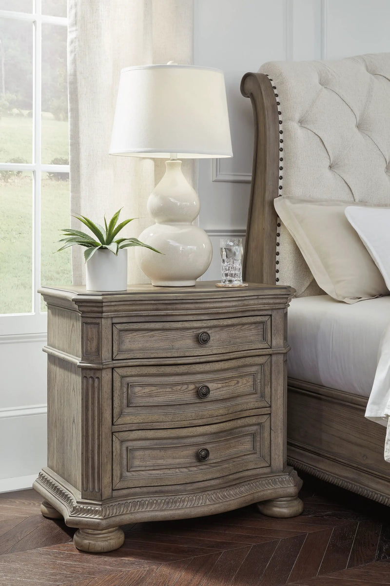 Ardenfield - Three Drawer Night Stand - Light Brown by Unique Piece Furniture