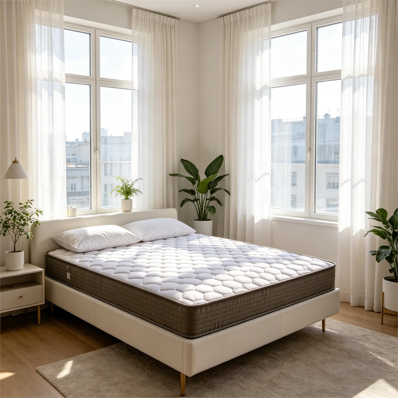 6 Inch Soft-Medium Firmness Pocket Spring Mattress - Twin Size by HouseOfZazla