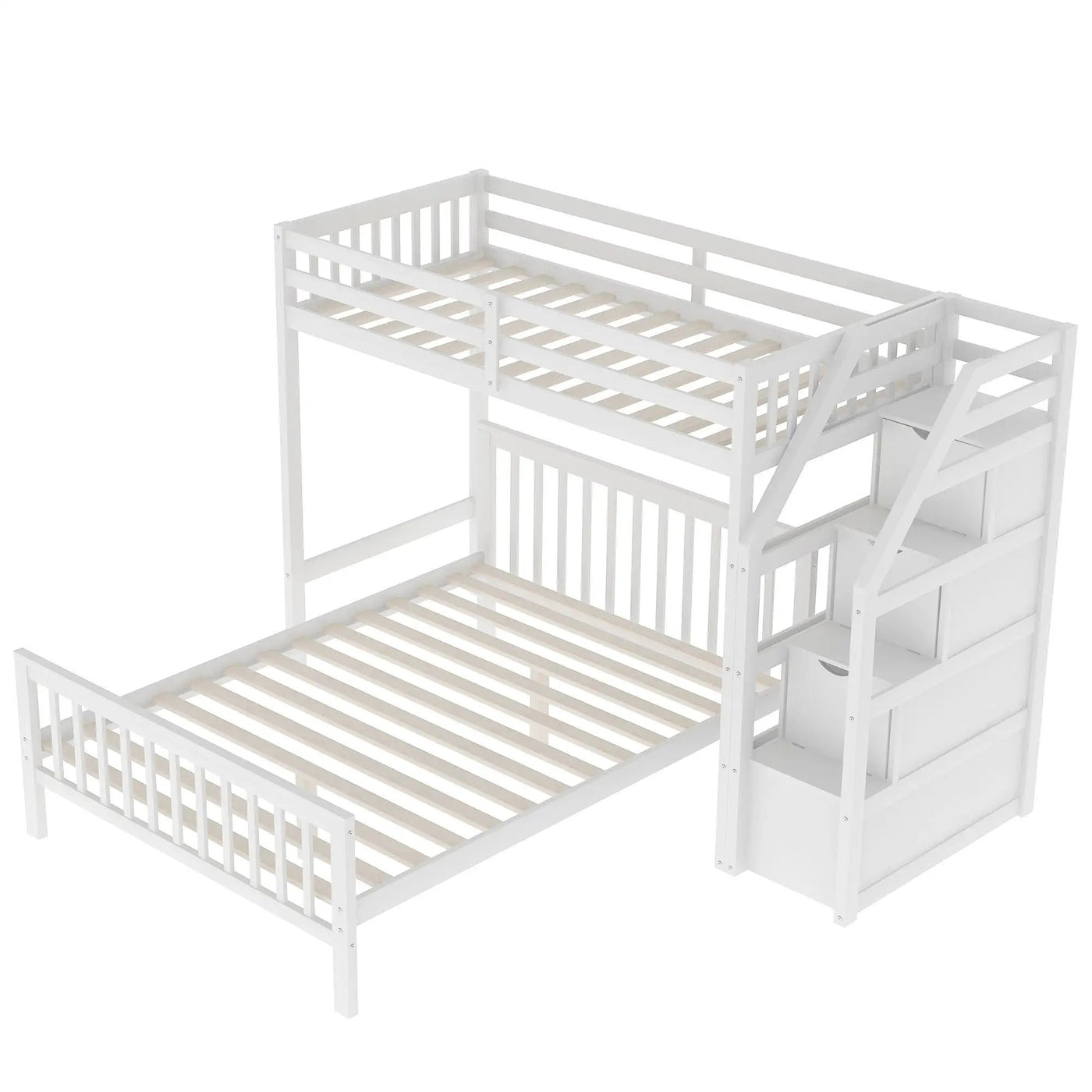 Loft Bed With Staircase And Storage by HouseOfZazla