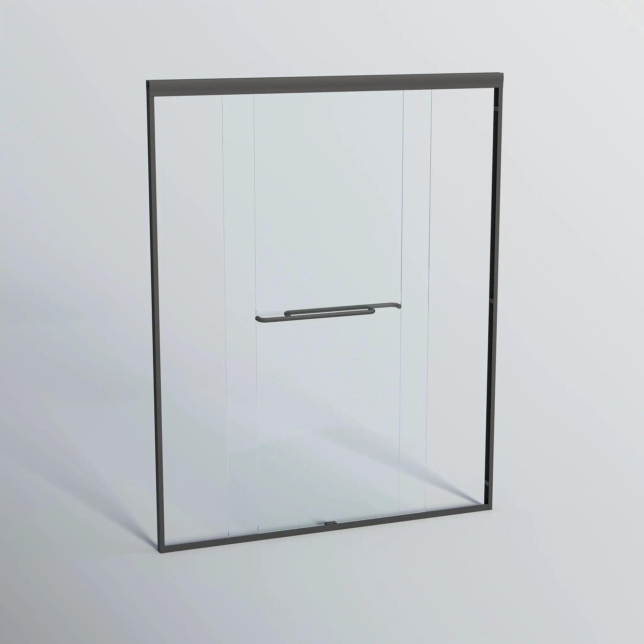 Double Sliding Shower Door, Semi-Frameless Bypass Bathroom Sliding Door With 1/4" (6 Mm) Tempered Glass For Walk-In Shower by HouseOfZazla