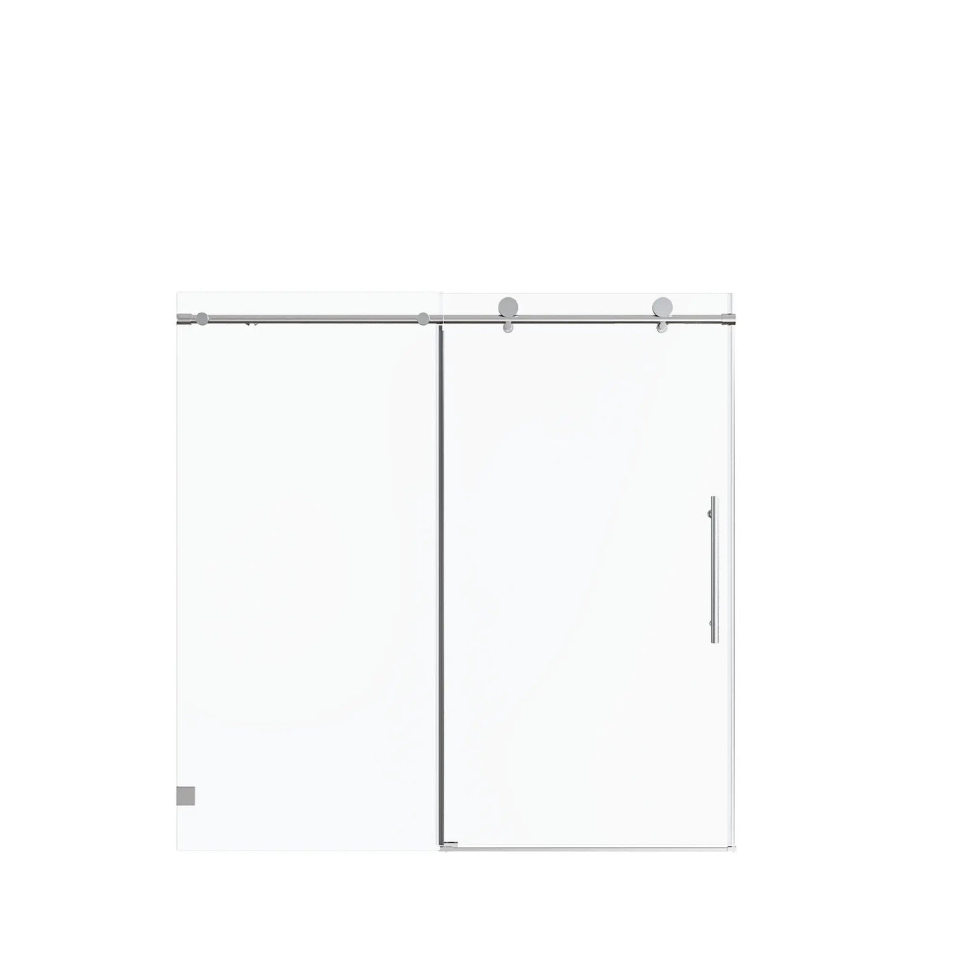 Frameless Single Sliding Soft Close Shower Doors, 5/16" Sgcc Tempered Glass by HouseOfZazla