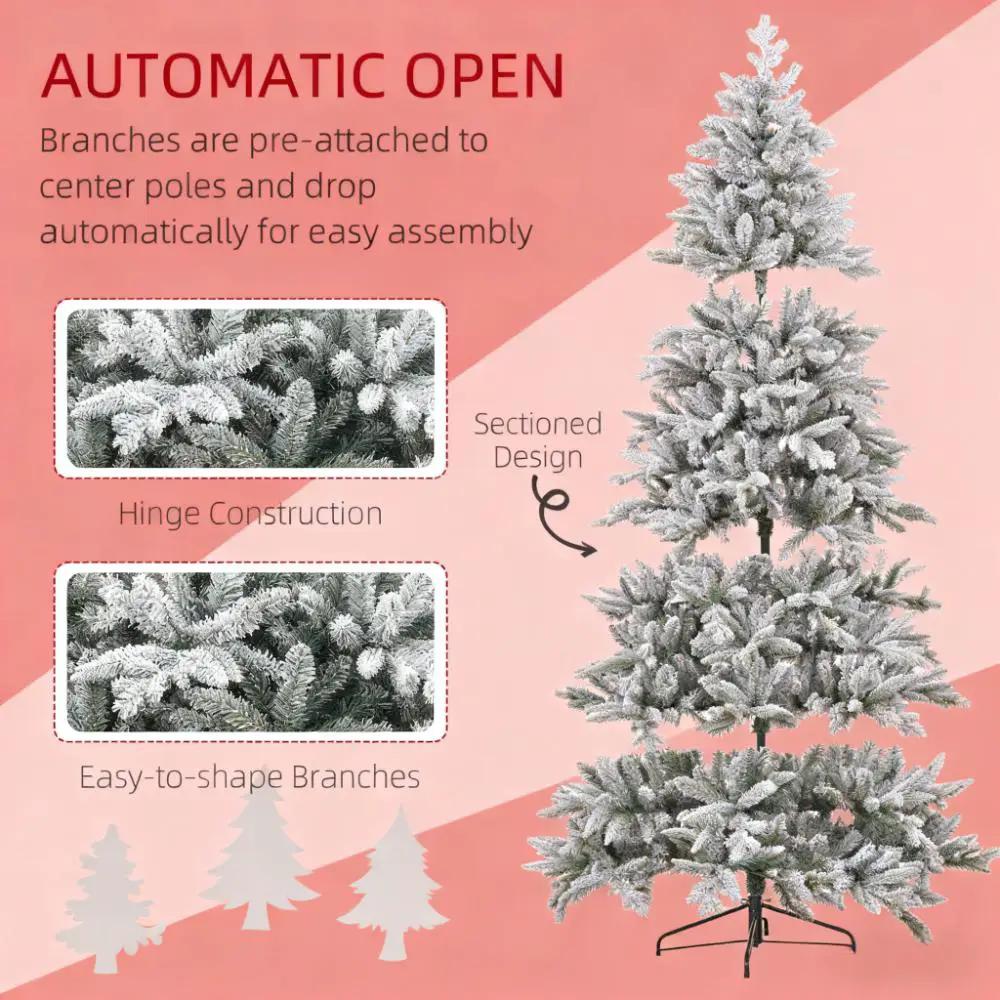 Artificial Flocked Christmas Tree with Snow Tips by HouseOfZazla