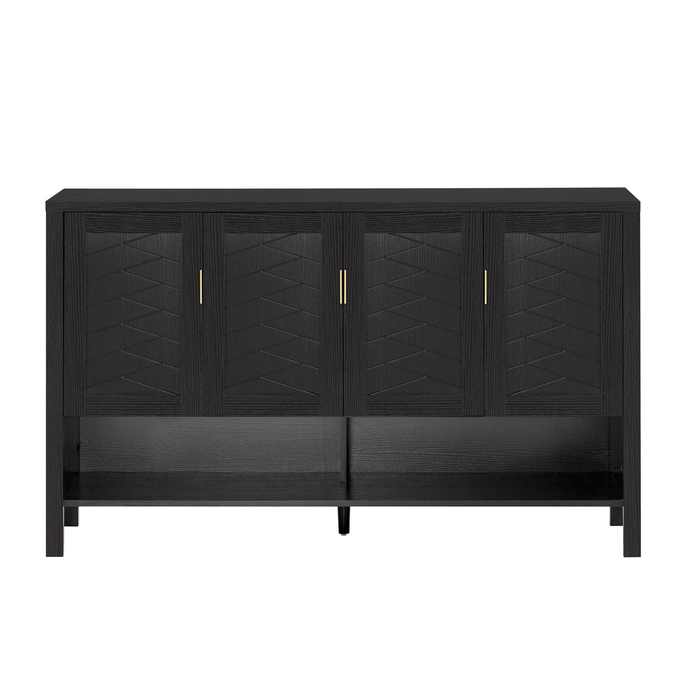 U_STYLE 55.1'' Storage Sideboard with 4 Doors by HouseOfZazla