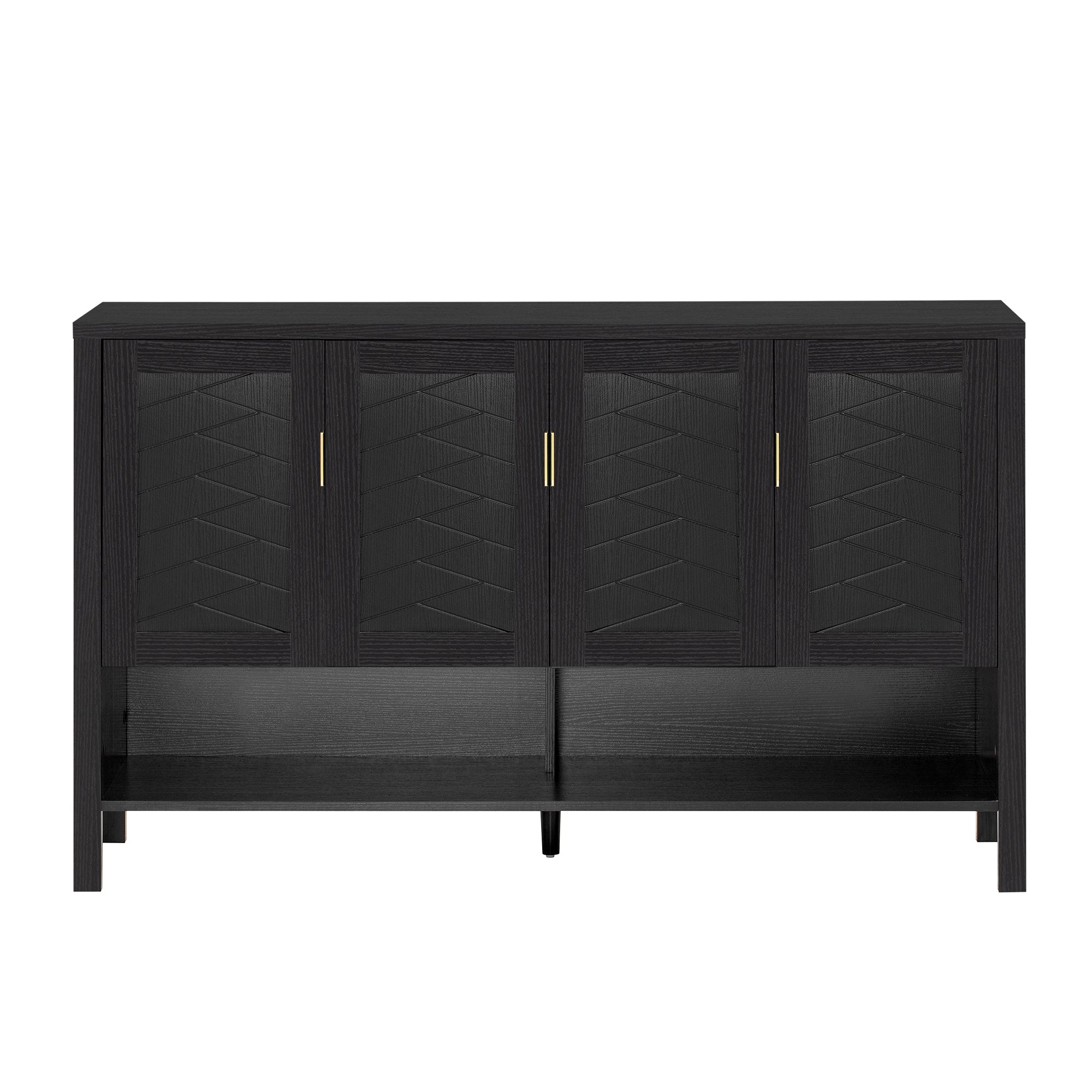 U_STYLE 55.1'' Storage Sideboard with 4 Doors by HouseOfZazla