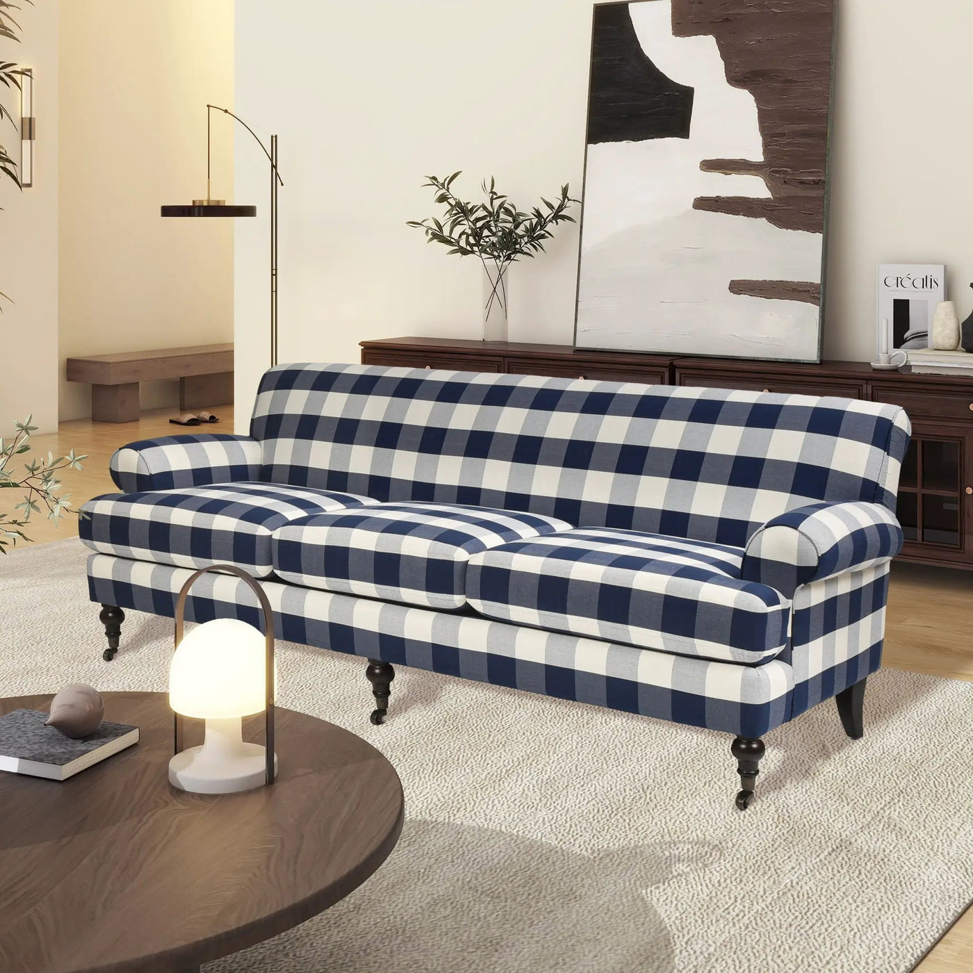 Alana Lawson - Modern Three Cushion Tightback Sofa by Unique Piece Furniture