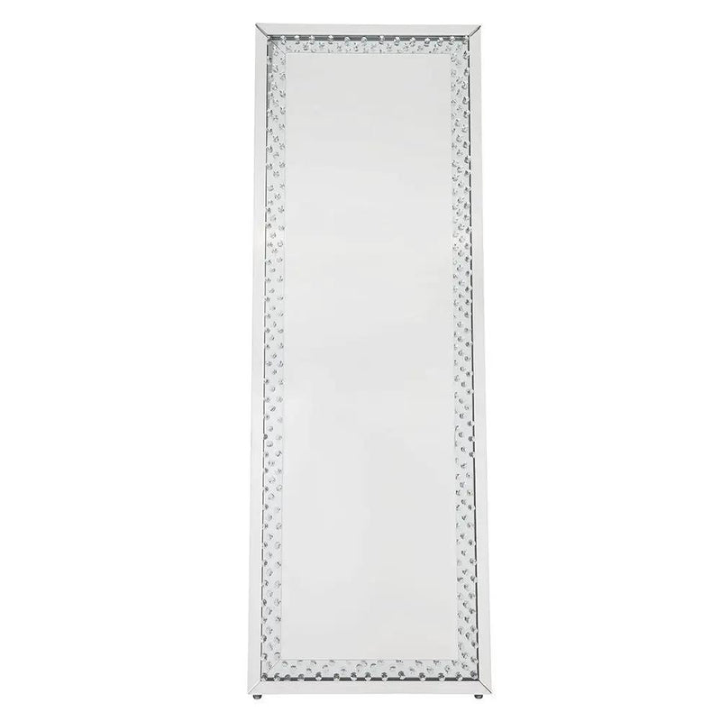 Nysa - Floor Mirror - Mirrored & Faux Crystals by Unique Piece Furniture