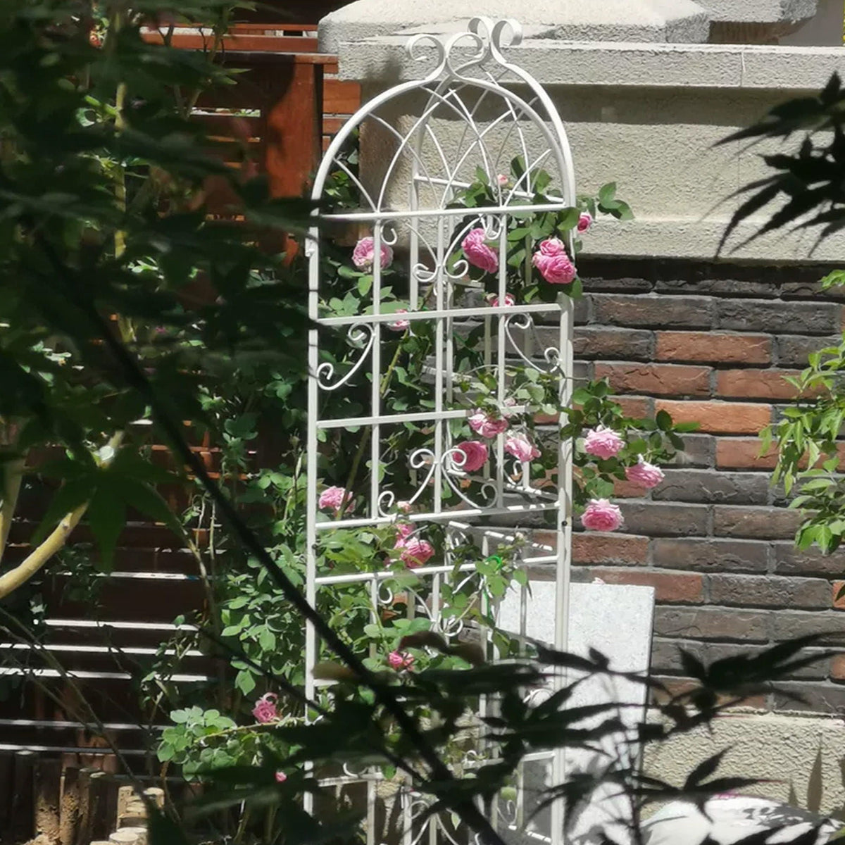 Metal Garden Rustproof Trellis For Climbing Plants Outdoor Flower Support, photo 11 of 20