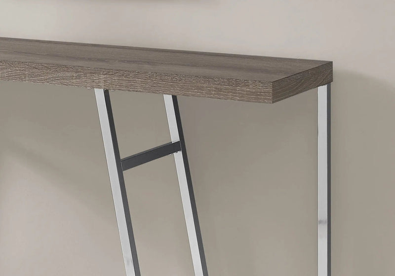 Accent Console Table For Entryway, Durable Construction - Taupe by HouseOfZazla