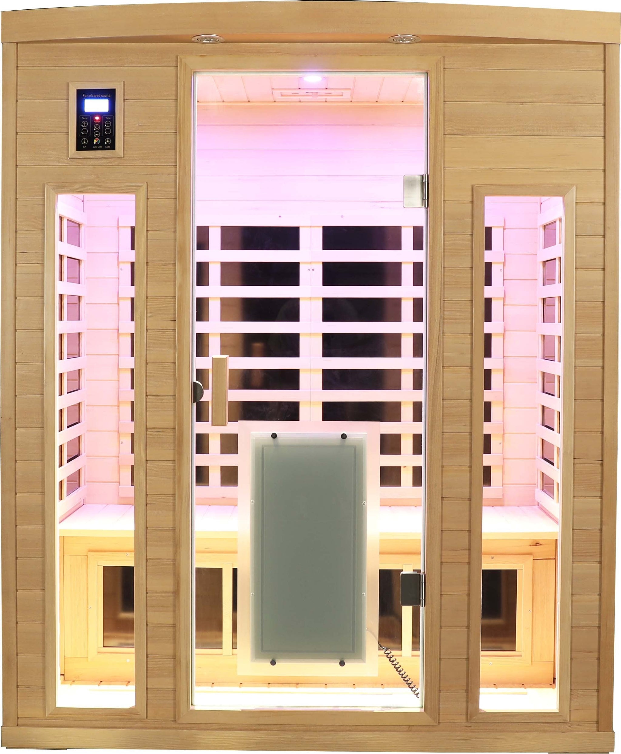 Low EMF Three person Far infrared sauna room (Front & Rear) by HouseOfZazla