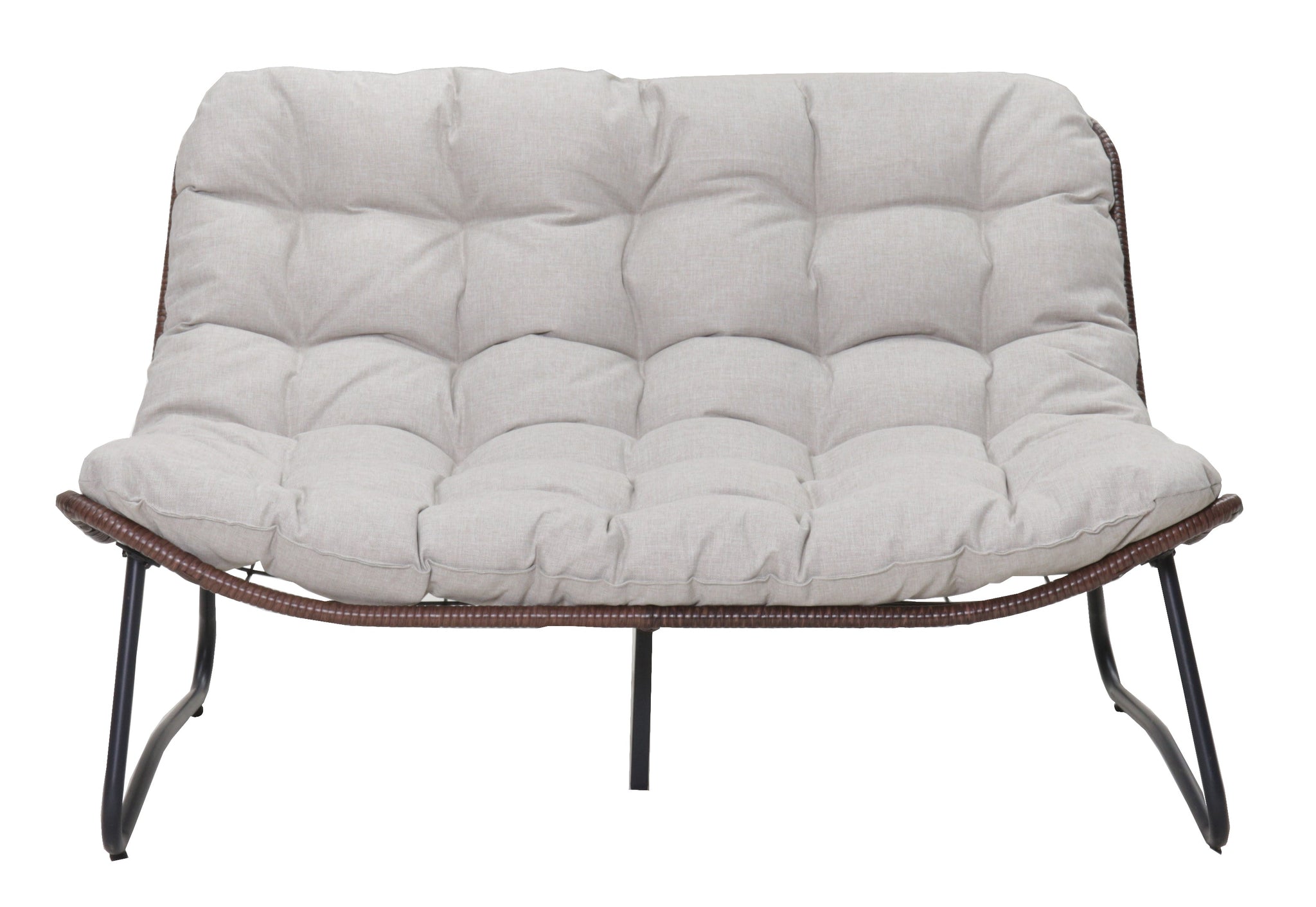 Patio Loveseat Sofa with Luxury Thick Cushion by HouseOfZazla