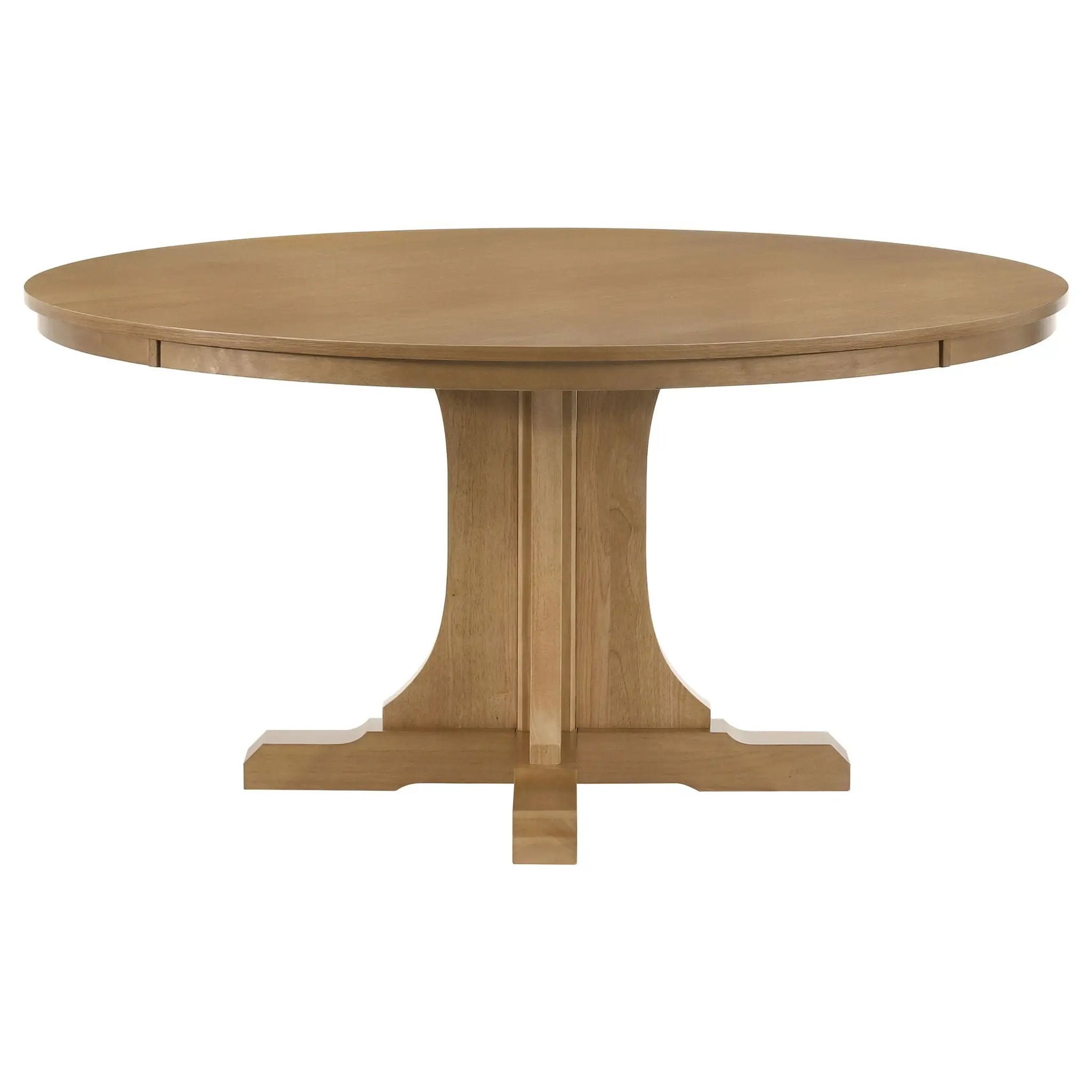 Hartville 7-piece Round Dining Table Set Natural Light Brown by Unique Piece Furniture