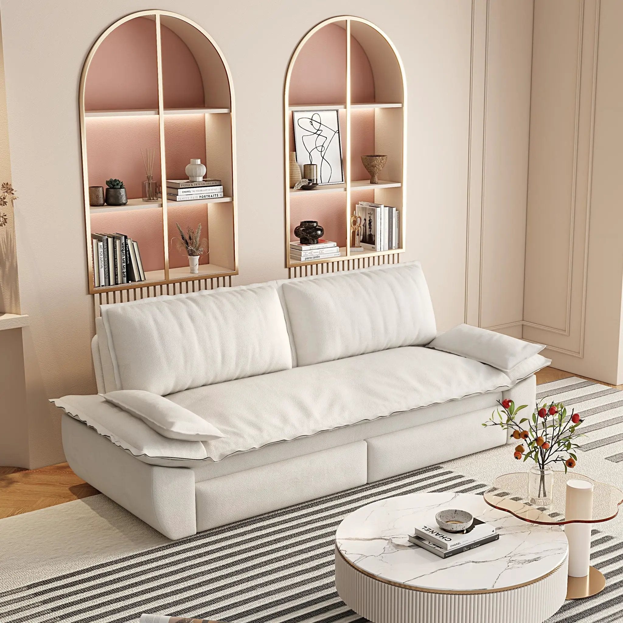 Queen Pull Out Bed, 3 In 1 Convertible Sleeper Sofa