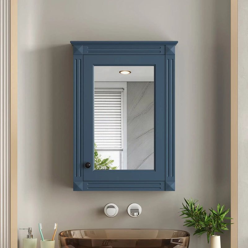 Wall Mounted Bathroom Storage Medicine Cabinet For Over Toilet With Mirror by HouseOfZazla