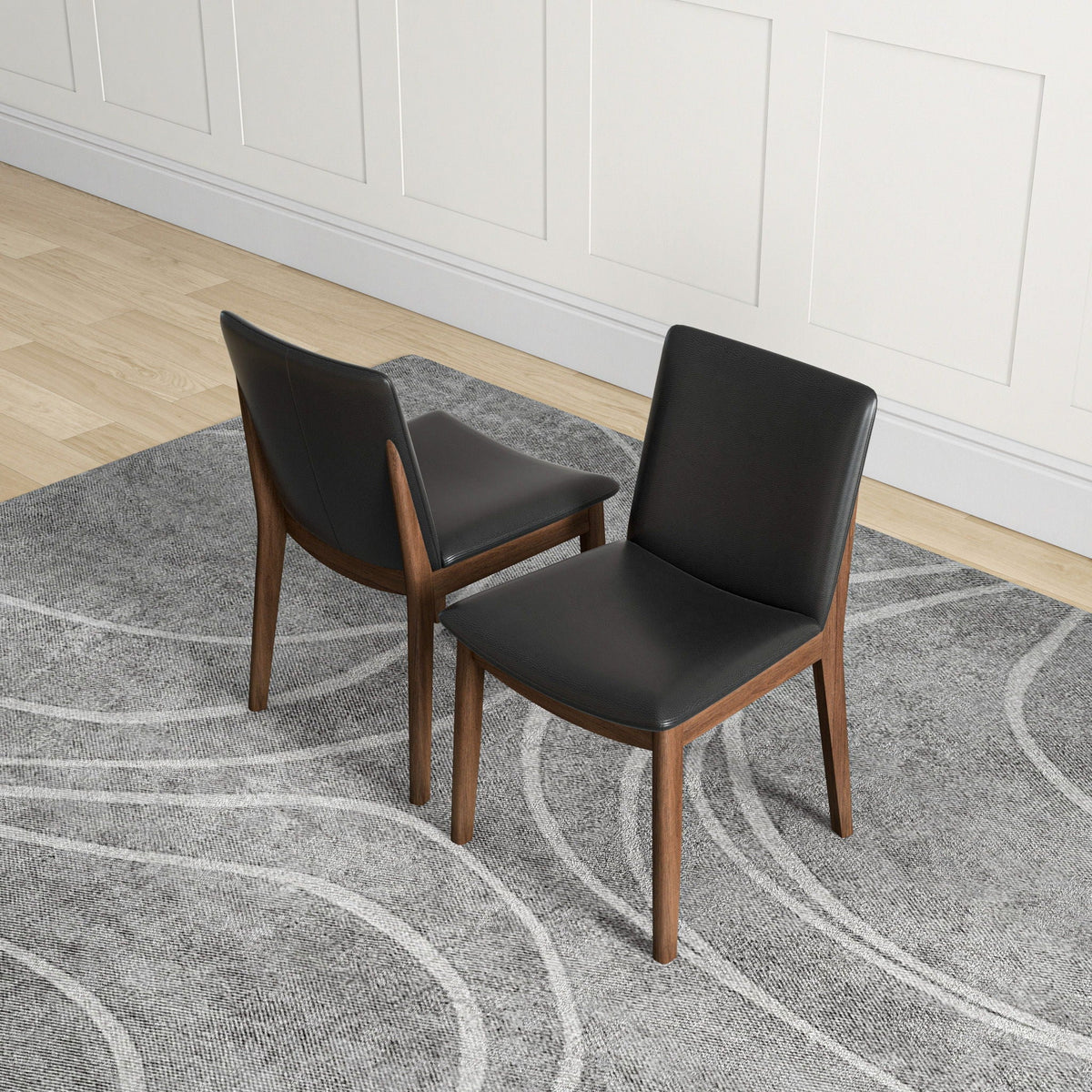 Laura - Mid-Century Modern Solid Wood Dining Chair (Set of 2), photo 26 of 35